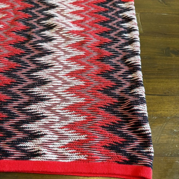 Vica Moda Italy Vintage Top Knit Sleeveless Tank Funny Pattern Red Art To Wear M - Picture 2 of 9